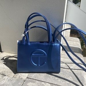 Brand New with TAGS, Small Telfar Shopping Bag in Cobalt Blue